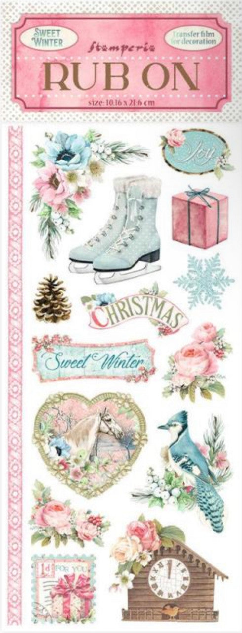 Stamperia zoete winterrub-ons